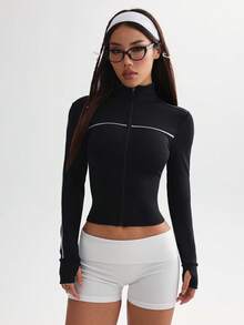 FWH Night-Glam,Figure-Hugging Silhouette,Retro-Futurism Style,Street-To-Studio,#NightGlam #RetroActivewear #DateNightReady,Sexy Reflective Workout Jacket,Night Running Coat", "Retro Yoga To Streetwear,Figure-Flattering Active Outerwear,Sexy Retro-Inspired Running Coat With Stand Collar,Women's Stylish Reflective Yoga Jacket