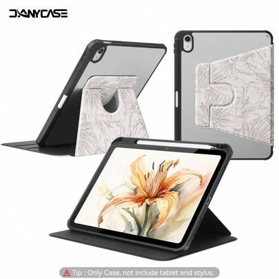 Etui Plant DANYCASE kompatybilne z iPadem A16 Air 11 13 M3 2025 Mini 7 Air 11 13 M2 2024 Pro 11 13 M4 2024 Pro 11 etui kompatybilne z iPadem Pro 12.9 Air 5 4 10.9 10. 7/8/9. generacji Mini 6 obracane o 360°