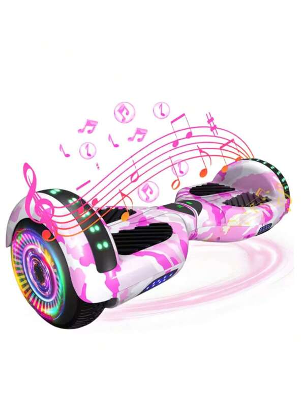 Hoverboard Infantil Skate Elétrico 6.5" Led Bluetooth Bateria De Grande Capacidade Endurance Forte