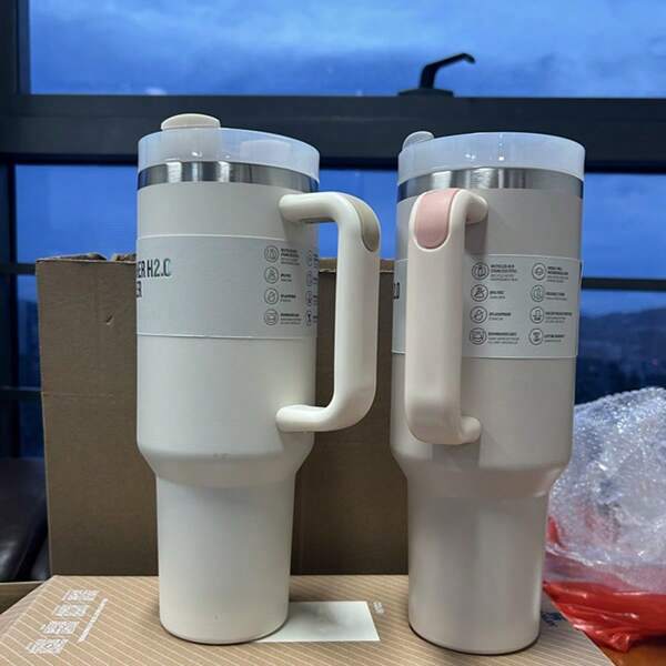Neues Produkt: 1,2 Liter Isolierte Teekanne, Weißer Arabischer Stil Teekanne, Kaffee Kanne Vakuum Thermoskanne mit doppelwandiger rosa Glasauskleidung zum Warmhalten von Kaffee & Tee, 1000 ml Thermokanne Kaffee Karaffe für Zuhause und Büro