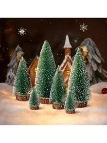 1/5pcs Mini Artificial Christmas Tree, Realistic Christmas Tree, Christmas Party Decor, Christmas Home Tabletop Crafts Home Decor Christmas Decorations Room Decor Winter Christmas Decorations Home Christmas Gifts Christmas Decor