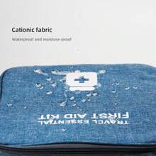 Set de 2 bolsas de primeros auxilios vacías, bolsa de medicina de viaje, bolsa organizadora de suministros médicos, kit portátil para viajes, automóvil, hogar, campamento, oficina, senderismo, actividades al aire libre para bolsa de equipo de emergencia