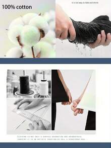 PinkPantheress Vintage-Inspired T-Shirt - Soft Cotton, Crew Neck, Short Sleeve, Black With Artistic Face Print, Casual Sporty Style For All Seasons - 黑色 - 查看 3