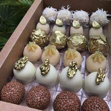 100 Sweet Wrappers 4 Petals Thin Acetate Brigadeiro Transparent Wedding Birthday Gender Reveal - 100 Units - View 4