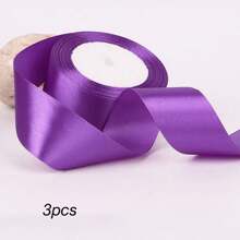 3 件/套 72 码/4 厘米缎带，礼盒装，服装装饰丝带，生日，节日，玫瑰花 DIY，工艺用品 - 彩色 - 查看 17
