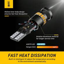 2个T10白色灯泡，24颗LED灯珠 - 安装简便 - 通用型，适用于摩托车、汽车、巴士、卡车、房间装饰，不含电池