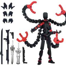 3D打印个性化T13可动人偶配件，第13个假人T13多关节可动收藏家桌面装饰玩具 - 彩色 - 查看 33