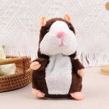 Juguete de peluche de hámster eléctrico parlante lindo, aprende a imitar el habla y asentir. Juguete de peluche interactivo de hámster, regalo para bebés, juguetes de peluche, juguetes, costura, lujoso, regalo para niñas, juguete de ratón de peluche. - Multicolor - Ver 8