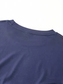 Men's Summer Letter Print Short Sleeve T-Shirt And Shorts Set, Fashion Casual Beach Vacation Fishing Basketball Camping Gym Outdoor Top With Pocket Elastic Waist Drawstring Pants 2 Piece Set, Gift For Boyfriend/Husband - Multicolor - View 6