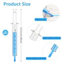 Syringe Highlighter Pens With 6 Colors 24pc-0142 - 如圖 - 查看 7