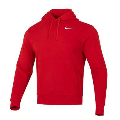 Nike Men's Sweatshirt/Pullover M NK TM CLUB Sweatshirt PO ZTS Outdoor Daily Loose Sports Comfortable Casual Sweatshirt HF1177-657