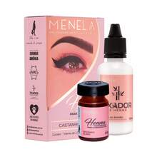 Menela Eyebrow Henna 2.5 G With Fixer All Colors - Castanho Claro - View 1