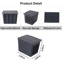 Organizador de monedas para consola central, compatible con 2016-2020, 2021, 2022 y 2023, accesorios para  Tacoma, soporte para monedas de plástico ABS, caja de almacenamiento - por defecto - Ver 6