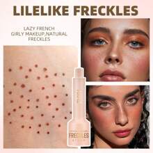 Caneta de Sardas Realista, Cor Natural, À Prova d'Água, Fácil de Aplicar, Caneta de Maquiagem de Sardas para Rosto, Maquiagem de Sardas e Pintas