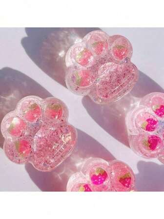 1 件高品质逼真水果系列猫爪挤压玩具，慢回弹，耐用，有助于缓解儿童/成人的压力，适合作为儿童/成人的礼物，节日/万圣节/圣诞节，男孩/女孩的有趣玩具，复活节玩具，复活节礼物，复活节装饰，复活节篮子填充物，柔软挤压玩具，减压玩具，儿童玩具，派对礼物