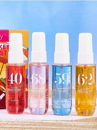 1 st/4 st 40 ml Braziliaanse collectie spray mist met geschenkdoos, Limit Edition aromatherapie binnen- en buitenluchtverfrisser geur. Meerlaagse, verhoogde staat van gelukzaligheid spray met langdurige, natuurlijke, frisse en charmante essentie, die elegante Janeiro vanille, kokos, bloemig, fruitig, citrus, hout, aquatisch, oceaan, zee geur vrijgeeft voor daten, feesten, bijeenkomsten, reizen, vakantie, thuis, hotel, kantoor, ideaal cadeau voor familie, familieleden en vrienden.