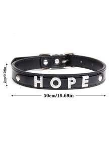 Customized Letter Women's Intimate Accessories Choker, PU Leather Collar, Rhinestone Letter Diamond Choker, Customizable Name Text, Suitable For Valentine's Day Gift