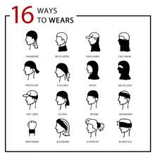 Ultra-Breathable Summer Neck Gaiter Face Mask Scarf, Waterproof, Windproof , UV Protection With Adjustable Drawstring | Unisex Design | Perfect Gift For Family, Friends - 白色 - 查看 5