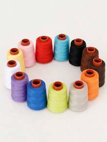 خيط خياطة صناعي قوي 20 لفة/3 ، خيط بولي إستر عالي الجودة للجلد والكانفاس والجينز (300 متر/لفة)، نهاية ناعمة مقاومة للانقطاع للماكينات والخياطة اليدوية