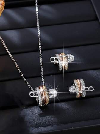 1 对女士复古优雅奢华高品质时尚百搭日常派对耳环