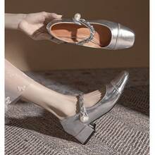 Women Loafers Shoes - 銀色 - 查看 5