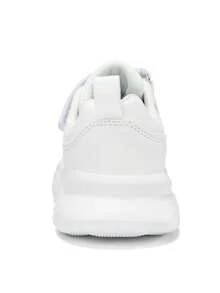 Boys' Shoes Children's Casual Shoes 2025 Autumn Leather Buckle Sneakers Girls' Comfortable Running Shoes Breathable Sports Shoes - 白色 - 查看 6