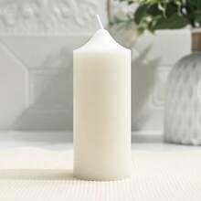 1/5pcs White Tapered Cylinder Aromatherapy Candle, Smoke-Free & Dripless, Suitable For Home Decoration, Home Ornament/Wedding Candle/Dinner Party/Church Candle/Emergency Ceremony/SPA, Festival Candle (White, Multiple Sizes)