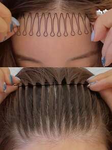 2pcs Black Metal Hair Clips, Minimalist Invisible Side Bangs Clips, Suitable For Daily Hairstyles, Also Can Be Used As Hair Styling Tools - Multicolor - View 2