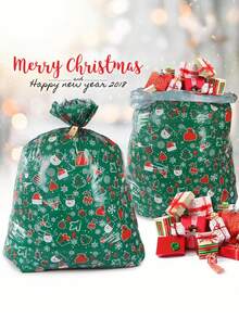 1pc Extra Large Gift Bags For Presents,XL Christmas Gift Bags Jumbo Big Christmas Bags For Wedding Wrapping,Birthday, Party,Giant Huge Gifts- 56" X 36" - Multicolor - View 3