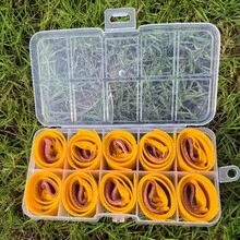 1 Box Premium Latex Rubber Third-Generation Slingshot Flat Rubber Band With Frame, Slingshot Replacement Band - Non-Slip, High Elasticity, Durability Thick, Strong And Wide Rubber Band For Hunting & Fishing, Outdoor Antifreeze And Thickening, Slingshot For Hunting And Fishing With Transparent Storage Box - Yellow - View 8