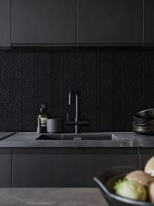 1 Roll 1m/3m/5m Retro Black Striped Geometric Pattern Minimalist Style Wallpaper, Suitable For Home Renovation, Room Decor, Cabinet Refurbishing, Bathroom Decor, Waterproof, Stain-Resistant, Vinyl Coated, Non-Transparent, Covers Stains, Flexible, Tear-Resistant, Easy To Clean, Self-Adhesive Wall Paper Wall Stickers Wall Decor Wallpaper Peel And Stick