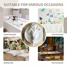 6pcs/Set Handmade Woven Flower Shaped Napkin Rings, 1.57*1.97inch (4*5cm) Thick Rope Woven Napkin Rings, Farmhouse Napkin Rings For Thanksgiving, Birthday Party, Wedding Table Decor