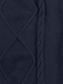 Plus Size Casual Solid Color Batwing Sleeve Sweater And Knit Skirt Set, Autumn/Winter - Royal Blue - View 5