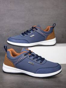 1 par de zapatos casuales de verano antideslizantes y transpirables para hombres, zapatillas marrones de alta calidad, zapatos casuales de negocios cómodos. [Nota: Pida un número de talla talla grande grande ya que son pequeños]