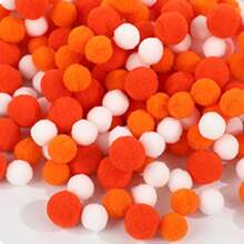 100 个 1 厘米毛绒绒球，彩虹涤纶工艺球，绒球非常适合 DIY 创意工艺装饰、工艺品、毛毡板、家居必需品、派对用品、复活节礼物、装饰品、挂饰和 DIY 项目、工艺配件、母亲节、婚礼季、毕业季、送给家人和朋友的礼物 - 彩色 - 查看 8