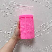 Moule de bougie en silicone en forme de colonne de cerf, moule en silicone de colonne du Père Noël, moule en silicone de fleur de Noël en cire de soja, décoration de Noël