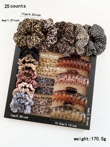 79pcs/Set Hair Accessories Including Hair Ties, Shrimp Hair Clips, And Large Plastic Teeth Hair Claws, Suitable For Various Hair Types And Styles, New 2024 Design