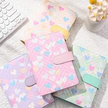 A6 PU Leather Binder 6-Ring Notebook, Stylish Design, Personal Notebook Binder Cover, Can Be Used For Cash Budget Storage Shell, Album Shell,For School Supplies,Back To School