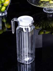 1 pieza Botella de agua multifuncional resistente al calor y al frío - Recipiente de almacenamiento para bebidas calientes o frías, jarra de agua para refrigerador, recipiente para jugo, botella de agua, tetera de té helado o olla de leche, adecuado para cocina, comedor, campamento al aire libre