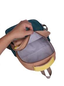 Cartoon Cute Little Tiger Lightweight Colorful Backpack With Coin Purse And Anti-Slip Shoulder Buckle For 3-6 Years Old Kids Kindergarten