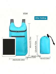 Lightweight And Foldable Outdoor Backpack - A Large-Capacity 8-Inch Sports Bag With A Durable Zipper Closure, Available In Multiple Colors (Black Display), Suitable For Hiking, Cycling, Camping, Yoga And Travel - The Perfect Holiday Gift, Breathable Mesh Design, Camping Gear, Sporty Style, High-Quality Fabric, Exclusive To Fitness Enthusiasts - Multicolor - View 16