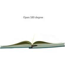 LAN Thick Sketchbook 660 Pages Notebook Soft Faux Leather Cover Journal 80GSM Paper Notepad Drawing Book Memo Writing Sketch Pad Diary NotebookGS5837 - màu nâu - Xem 4