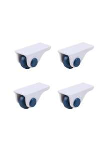 4pcs Casters For Storage Boxes, Adhesive Wheels For Bottom Of Storage Containers, Unidirectional Household Small Wheels For Storage Boxes