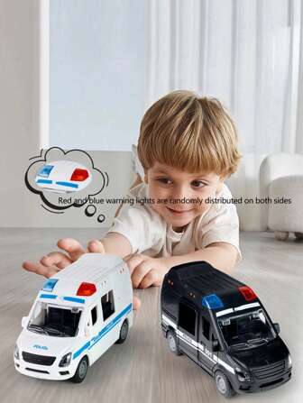 1件+惯性滑行车+救护车+消防车+汽车+4门玩具车+模型车+生日礼物