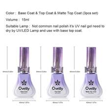 Base Coat And Top Coat And Matte Top Coat 15ml No Wipe Gel Nail Polish UV LED Turn Off Top Gel Gloss Sealer Shiny Clear Coat - Clear - View 6