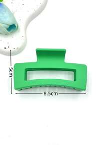 1/4/8/10 Stücke zufällige Farbe 10,75 cm große quadratische leichte Kunststoff Haarspangen, modisches vielseitiges Design, eleganter minimalistischer Stil, einfarbige Haaraccessoires geeignet für den täglichen Gebrauch, Outdoor Strand Reisen, Lässig, Party, Pendeln, Urlaub, Frisur, Gesichtwaschen, Baden, Make-up, Outfit Kombinieren, Kopfbedeckung, Accessoires, Modische Haarklammern