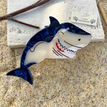 Premium Elegant Large Claw Hair Clip With Faux Pearl Tassel, Girl's Cute Ocean Style Series Barrette Hair Accessory, Bow Hair Clip For Princess Style Hair Clips Hair Jaw Clip Hair Clamps Hair Clutch Hair Catcher Clip