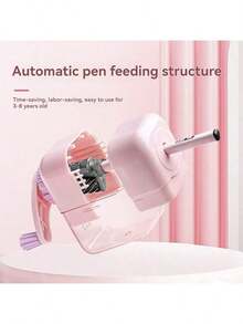 Macaron Color Pencil Sharpener, Hand-Crank Pencil Sharpener For Elementary Students, Comes With Matching Color Stickers, Dedicated Pencil Sharpener - A - View 5