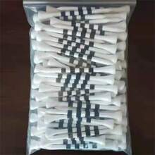 一套40/60/80/20支装优质竹制高尔夫球座 - 2.74英寸，柔韧白色带黑色条纹 - 适用于练习场和比赛场地，高尔夫球配件 - 1套