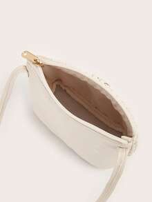 1pc Kids Embroidered Quilted Pleated Shoulder Crossbody Bag - Crossbody Bags - View 8